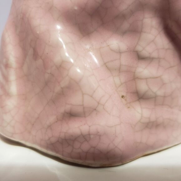 Pottery Vase Multi Opening Pink Tulip Flower Home Decor 7"×4.5" Country - Picture 6 of 12